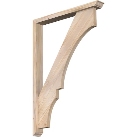 Ekena Millwork Balboa Traditional Smooth Bracket w/ Offset Brace, Douglas Fir, 3 1/2"W x 28"D x 40"H BKT0402X28X40BOA01SDF